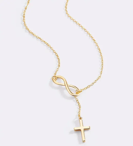 Infinity Cross Pendant Necklace